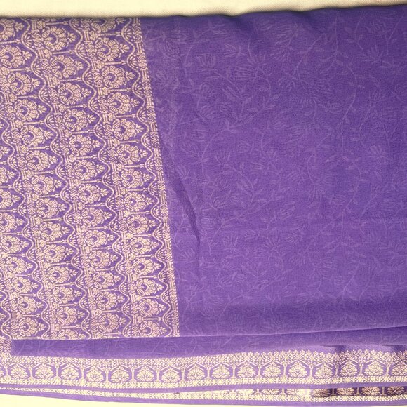 NWT Handcrafted Lilac Scarf by Sana – Asian-Inspired Elegance - Picture 3 of 12